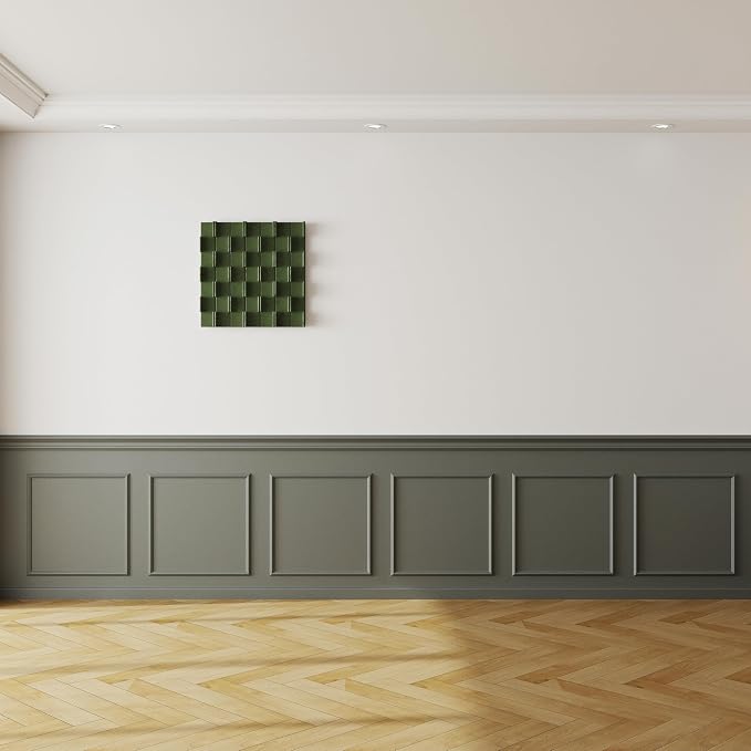 Colingmill Accent Wall Molding Kit Premade Panel,6set,20x20in | Wainscoting Panels, Peel and Stick, Wall Moulding, 3D, White, Pre Cut Picture Frame Trim, for Walls Home Decoration - Image 7