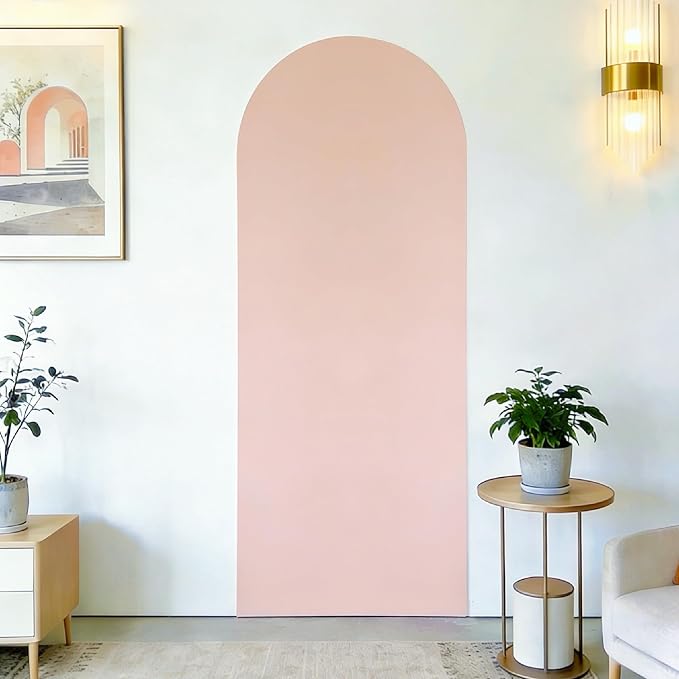 25" Boho Arch Wall Stencil, Removable Adhesive Painting Wall Décor | Stick, paint, peel off for a large clean arch mural. Stunning bohemian touch for kids' room, bedroom, living room, entryway. by SHYJSHYJINSPIRED-PEELSTICK