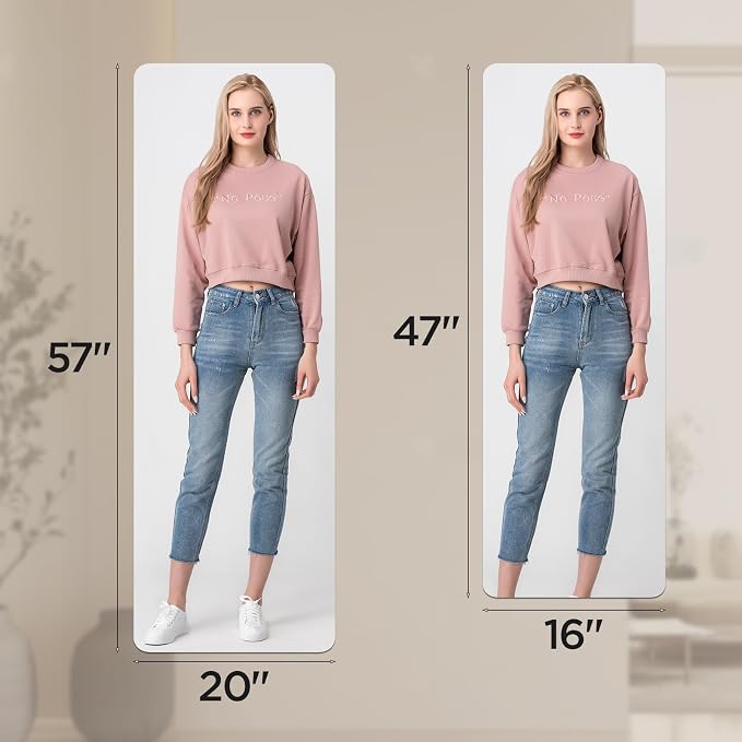 iCAGY Acrylic Full Body Self-Adhesive Shatterproof Mirror - Image 3