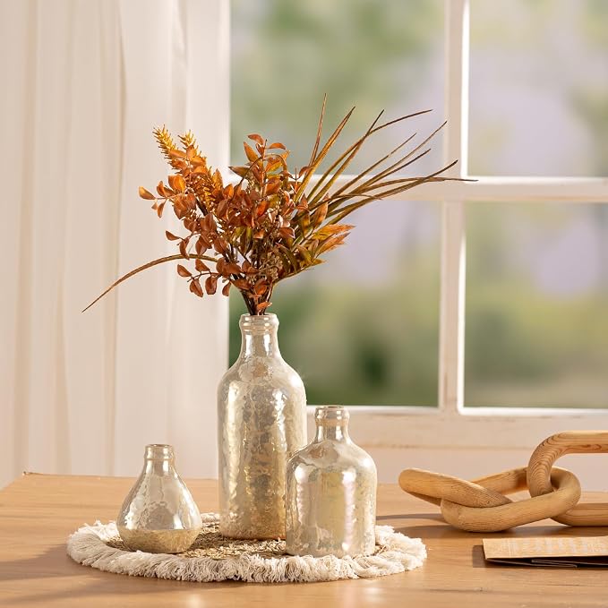 Ceramic Vase Set of 3, Decorative Vases Home Decor Modern Neutral Flower Pampass Boho Vase for Living Room, Table, Mantel, Entryway, Bookshelf, Kitchen, Bedroom, Bathroom - White - Image 6