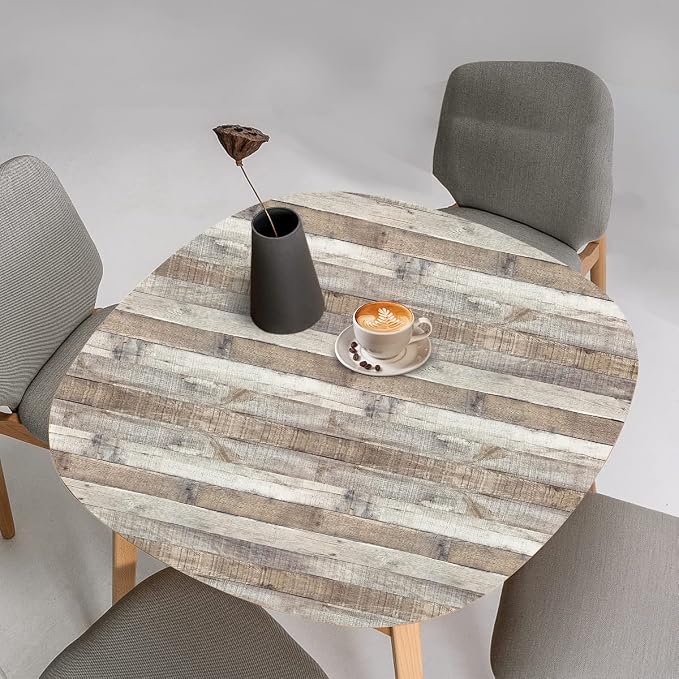 Yun-aeon Natural Wood-Grey Contact Paper Peel and Stick Wallpaper | 17.3"x 80"Self Adhesive Removable Vintage Faux Wood Wall Paper Plank Shelf Home Decoration Kitchen Counter Cover - Image 6