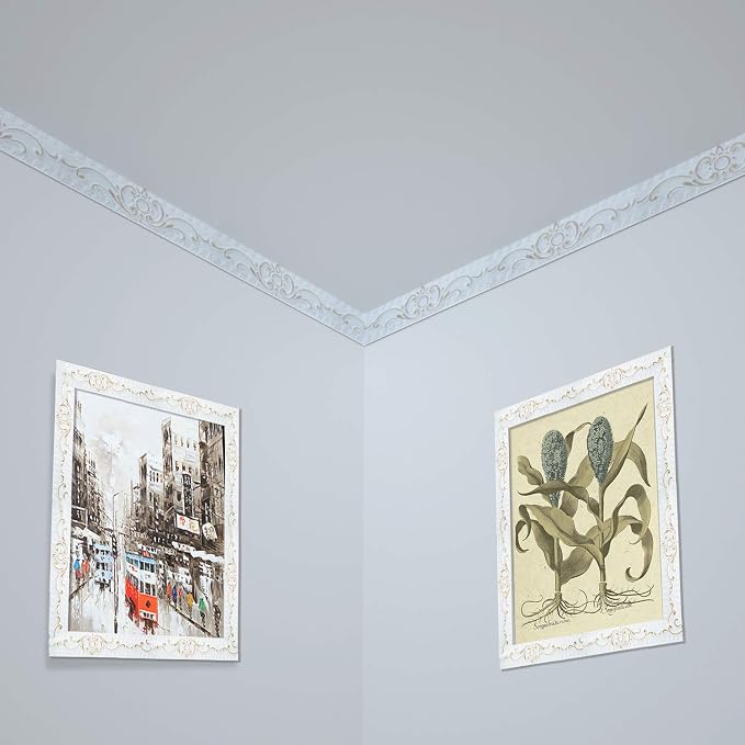 NeatiEase Flexible Molding Trim Wall Trim Self Adhesive, 16.4 Feet Peel and Stick Mirror Frame Border, Waterproof Bathroom Decor, Home Decor (Gold) - Image 4