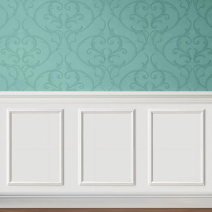 COUKIU Pre-Cut 3 Set Peel and Stick Wall Molding Trim Kit, 16" x24" Premade Wainscoting Panels, Self Adhesive Moulding Panel for Interior Walls Picture Frame by COUKIU%C2%AE