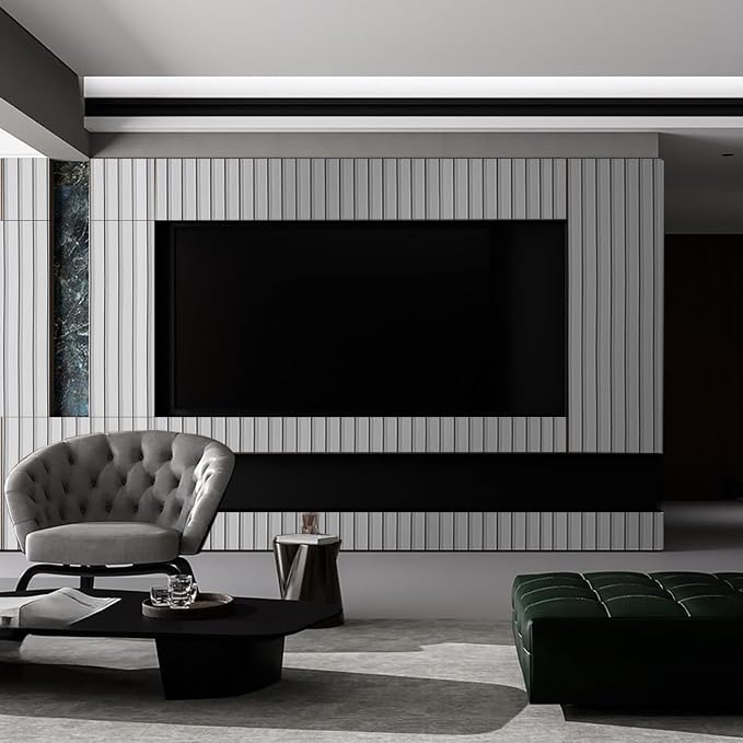 White Wood Slat Wallpaper - Peel & Stick Self-Adhesive (35.4" x 120"), Wood Effect Contact Paper for Walls, Removable DIY Wall Covering for Bedroom, Living Room & Accent Walls - Image 4