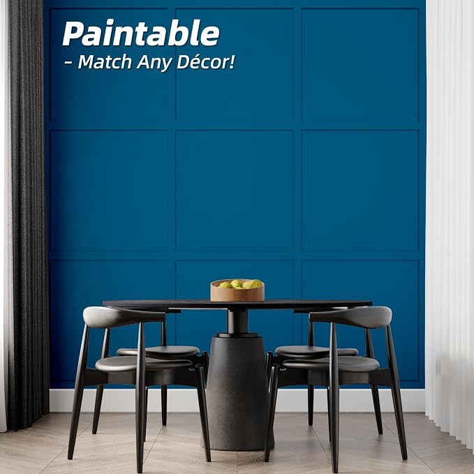 Art3d MDF Premade Paintable Board and Batten Wainscoting Kit, 189 x 54 in | Molding Slat with Edge Strip, Lightweight, Paintable, Impact-Resistant, Easy to Install, Ideal for Living Rooms, Bedrooms - Image 4