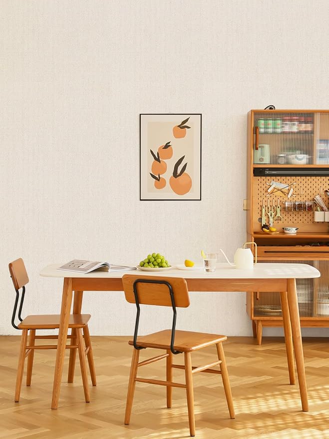 Grasscloth Peel and Stick Wallpaper Beige Vintage Paper 16in x 393in | Faux Linen Vintage Wallpaper Textured Removable Wall Paper Grass Cloth Cabinets Bedroom for Cabinet Self Adhesive Vinyl - Image 7