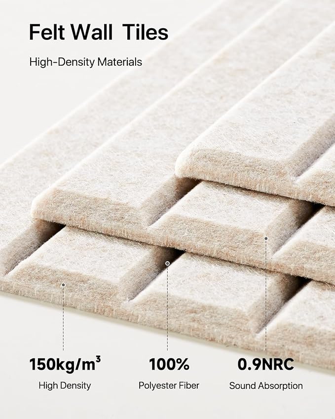 Acoustic Panels 12 Pack Square Soundproof Wall Panels with 60 Adhesive Tapes, High Density Acoustic Foam Panels Sound Proof Foam for Home Office, Recording Studio, Ceiling, 12" X 12" X 0.4" - Image 5