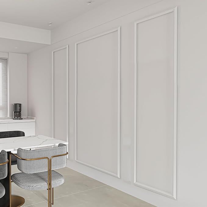 Art3dwallpanels Peel and Stick Wall Molding 3 Pcs Wainscoting Decor Kit | Ready to Assemble Wainscoting Accent Panels, Interior Wall Decor Living Room Bedroom, Installed with Glue, 3 Frames - Image 2