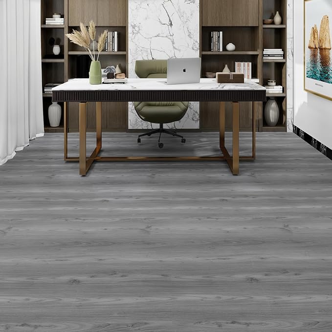 Lareko Peel and Stick Floor Tile, Waterproof Vinyl Plank Flooring | 72-Pack 108 Sq.Ft, Self-Adhesive Laminate Vinyl Tiles,Realistic Wood Grain for DIY Bathroom, Laundry Room & Rental Upgrades - Image 3