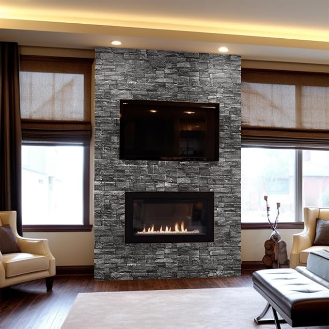 Yutianli 20PSC 3D Wall Panels Peel and Stick Faux Brick Wall Panels Self-Adhesive 3D Brick Wallpaper Foam Stone Wall Panel - Image 5