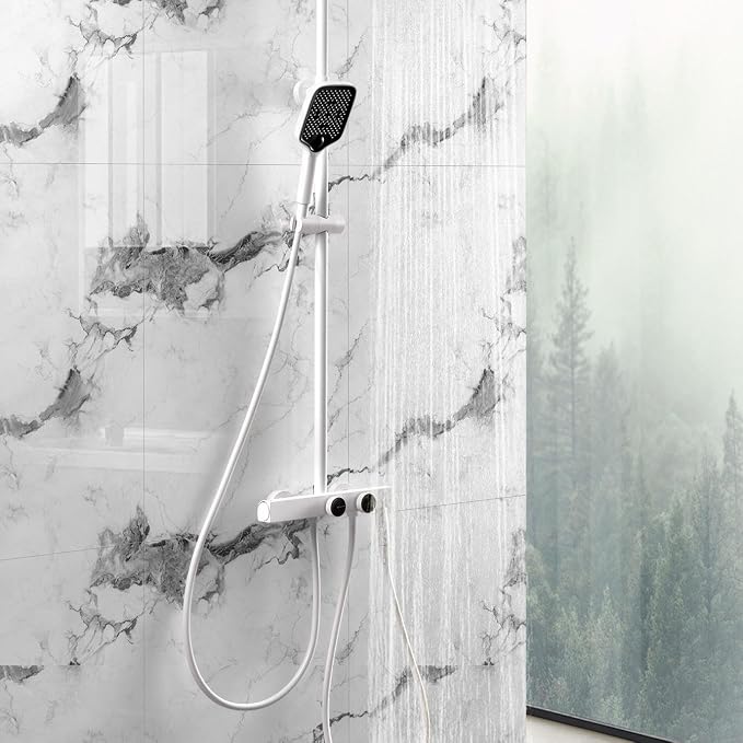 10pcs Thick Marble Peel and Stick Waterproof Wall Panels,Heat-Resistant Backsplash Tile, 23.6"x11.8" PVC Foam Wall Sticker for Kitchen,Living Rooms,TV Walls,Grey White (Not Real Tile 19.4Sq. Ft.) - Image 3