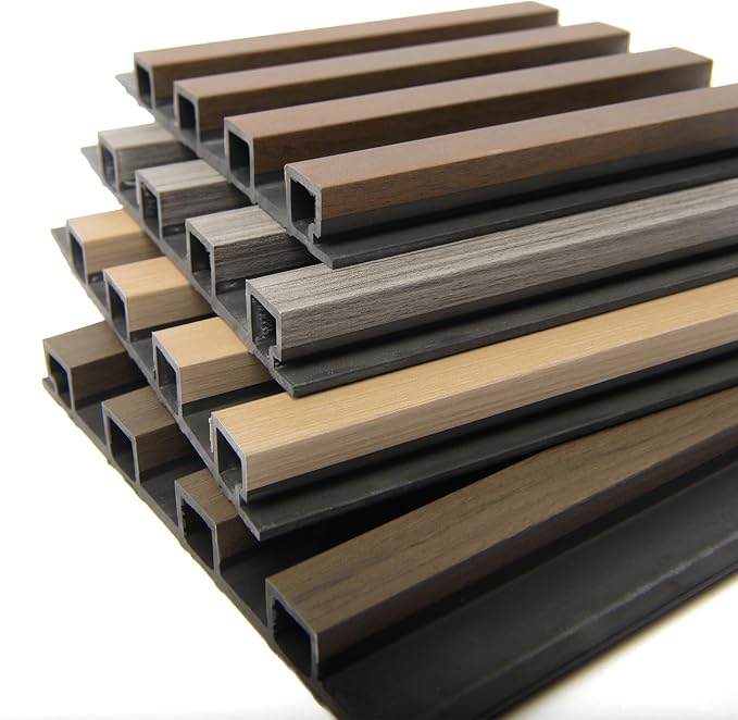 Art3d 6 x 6 in WPC 3D Fluted Wood Slat Wall Panel, Sample Packs - 4 Colors | Natural Wood Texture, Weather Resistant, Durable, Easy to Install, Eco-Friendly, Elegant Design, for Living Room, Bedroom - Image 4