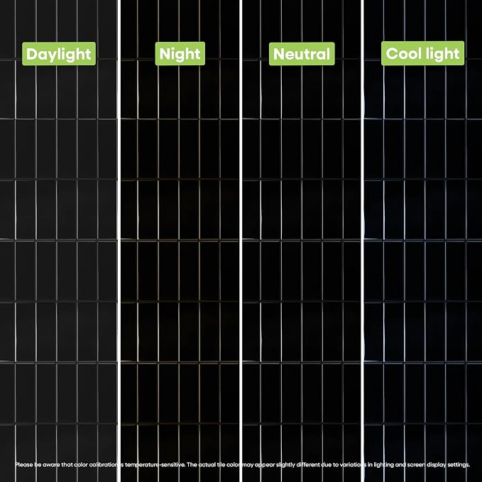 Select 5 Pack Peel and Stick Backsplash Square Tiles, 12x12 in, Black | Extra Thick 3D Wall Panels, Heat & Water Resistant, Easy DIY Kitchen, Bathroom, Laundry, Fireplace & Rental Home Wall Décor - Image 10