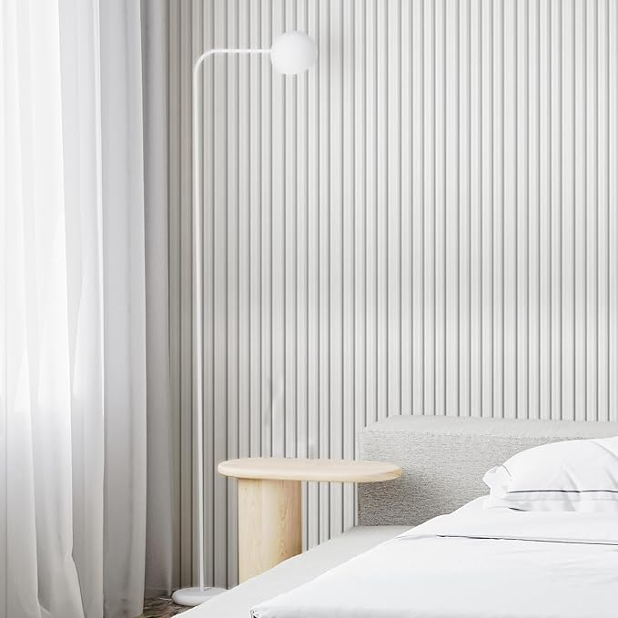 Art3d 96 x 6 Inch WPC 3D Wood Textured Slat Wall Panels, 8-Pack, Off-White | Stylish Slat Design, Waterproof, Weather Resistant, Eco-Friendly, Long-Lasting, Easy to DIY, Ideal for Interior Wall, Bedroom - Image 10