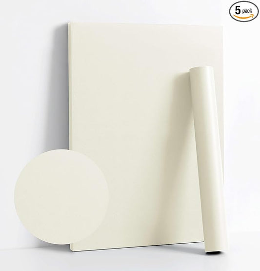 Dimoon 394''x17.7'' White Peel and Stick Wallpaper Contact Paper Modern Self Adhesive Wall Paper Removable Renter Friendly Textured Solid Color Shelf Cabinet Vinyl Roll (394''x17.7'',Cream White) by DIYYOURMOON