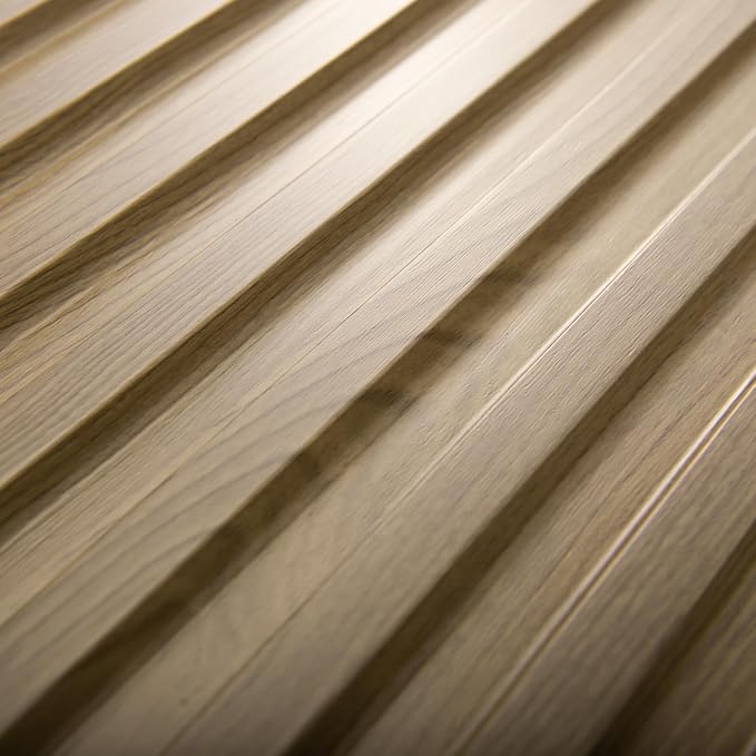 Art3d Fluted Slat 3D Wall Panels, Drop Ceiling Tiles, 12-Pack, Walnut | 24" x 48" , Lightweight, Break-Proof, Compatible with Grid System, Ideal for Home, Commercial Spaces - Image 9