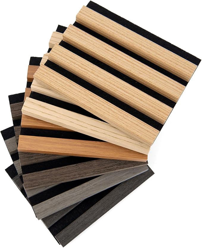 Art3d Soundproof Wood Slat Wall Panel, 6 x 4.7 in, 6 Sample Packs - 6 Colors | Reduce Noise, Durable, Sustainable, Moisture Resistant, Easy Mounting, Low Maintenance, Long Lasting, Home Decor, Office Use - Image 5