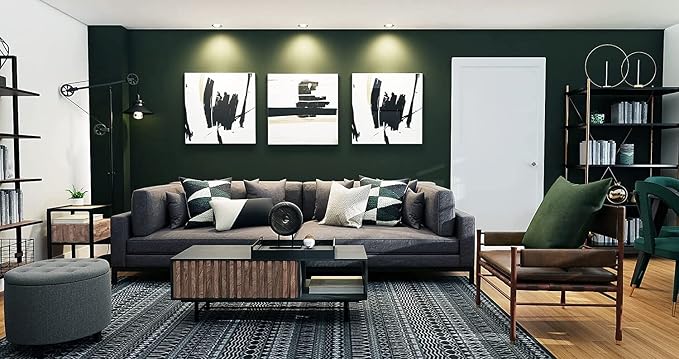 Dimoon 394''x17.7'' Dark Green Peel and Stick Wallpaper Contact Paper Modern Self Adhesive Wall Paper Removable Renter Friendly Textured Solid Color Cabinet Vinyl Roll (394''x17.7'',Emerald Dark) - Image 5