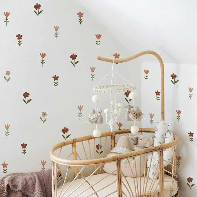 Boho Wall Stickers Girls Bedroom Removable Wall Decals Nursery Kids Room Decor Vinyl Murals DIY Cute Decorations 6 Sheets - Image 8