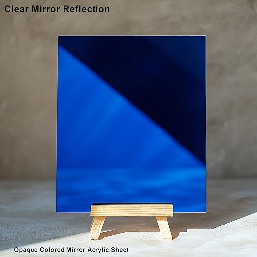 12x16 Inches Blue Mirror Acrylic Sheet – 2 Pcs Reflective Acrylic Panel for DIY Crafts, Home Décor & More (30x40 cm) - Image 4