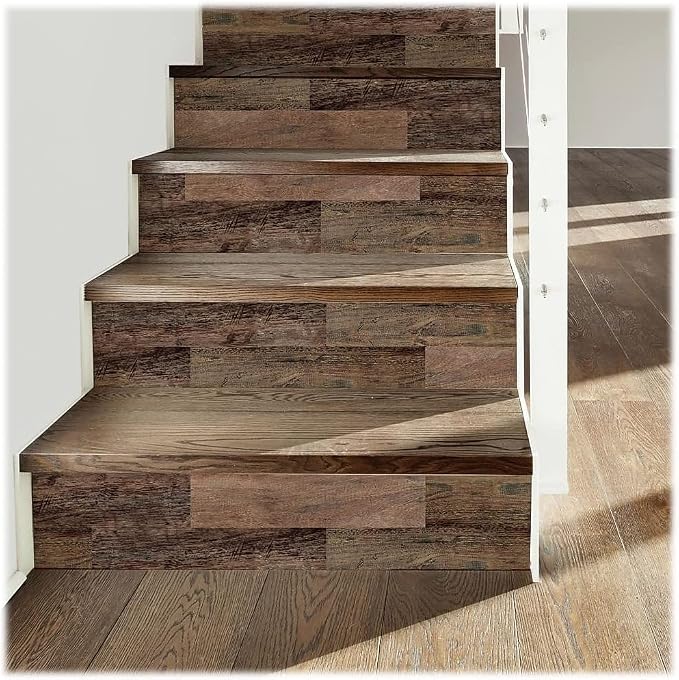RoomMates RMK4043GM Brown Barn Wood Plank Peel and Stick Giant Wall Decals - Image 3
