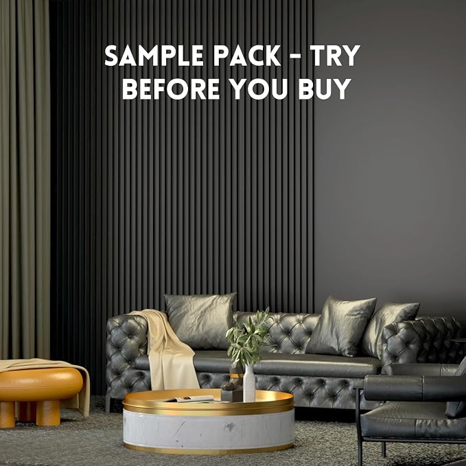 RITOLLO Wood Panels for Wall 4.92"×7.68" Acoustic Panels for Interior Wall Decor, 3D Wood Slat Wall Panel/Fluted Sound Absorbing Panel - 8 Color Samples 8 Pack - Image 3