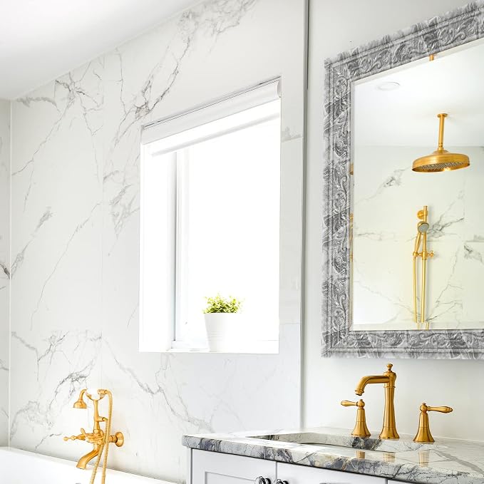 180'' Marble Polyethylene Foam 3D Wall Edging, Self Adhesive Wallpaper Border for Home, Hotel Decoration - Image 6