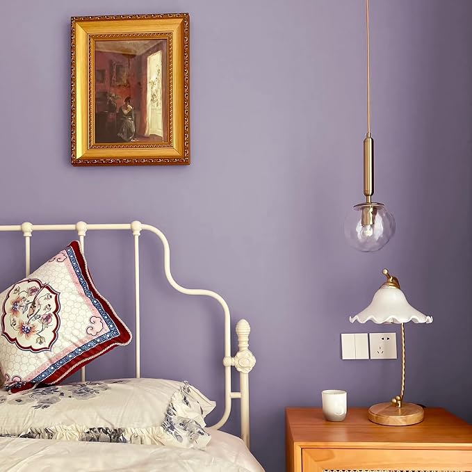 Yasinet Purple Wallpaper Solid Color Peel and Stick Wallpaper Purple Contact Paper Waterproof Self Adhesive Wall Paper Removable Decorative for Wall Furniture Covering Cabinet Table Vinyl 17.7" X 118" - Image 8