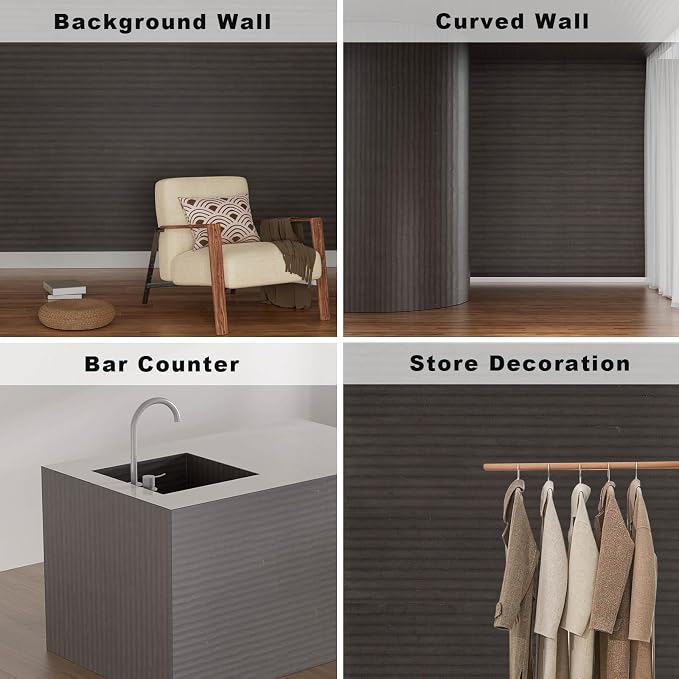 3D Wall Panels - 1PCS 7.9"x11.8" Faux Stone Wall Covering - MCM Modified Clay Material for Home Art, Accent Brick, Modern Exterior/Interior Decoration, Sample-Texture Black - Image 3