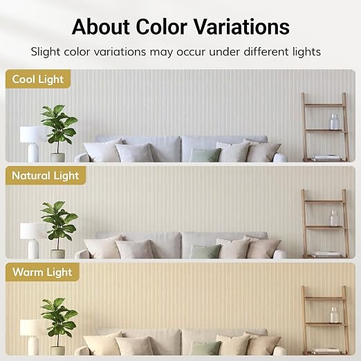 TONOR Wood Wall Panels for Interior Wall Decor, 2 Pack 47.2" x 23.6"(15.47ft²) Wood Slat Aacoustic Panels, Soundproof Wall Panels for Noise Cancelling and Decoration, Living Room, Office, White Oak - Image 8