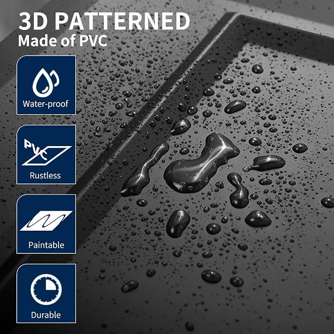 Art3dwallpanels Ceiling Tiles 24 x 24 Inch, 12 Pack, Black | Drop Ceiling Tiles, High Grade PVC Wall Panels, Drop in, Fire Rated, Waterproof, Light Weight, Cover 48 Sq.Ft - Image 4