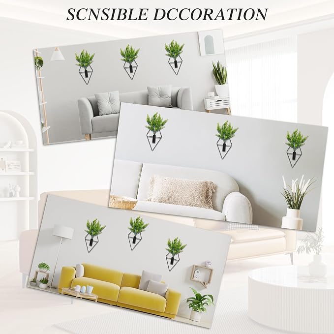 3 Pcs Wall Plants Artificial Decor,Boho Wall Decor,Home Office Living Room Wall Decor(Eucalyptus) - Image 5