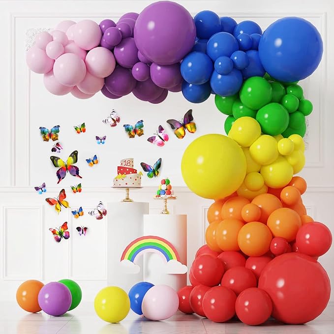 SAOROPEB 3D Butterfly Wall Decor, 24 Pcs Double Layer Butterfly Decorations for Party Decorations Locker Decor Refrigerator Decal, Reusable (Multicolor) | Double Layer for Party Decorations Locker Decor Refrigerator Decal, Reusable - Image 3
