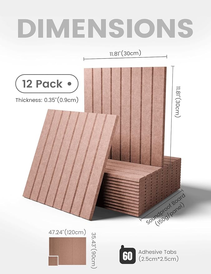 Fluxynara 48" x 36" Large Felt Bulletin Board, Terracotta | 12 Pack Cork Board Alternative with 60 Safe Adhesive Tabs, Pin Boards for Wall Decor, Home, Office, Classroom,Dorm - Image 2