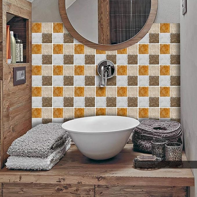 25 Pcs Self-Adhesive Tile Transfer for Home Decor, Peel and Stick Water-Proof Backsplash Wall Tile Sticker Decals for Kitchen Bathroom, 6x6inch - Image 4