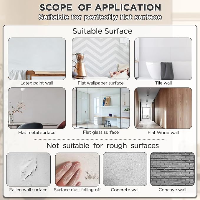 iCAGY Acrylic Full Body Self-Adhesive Shatterproof Mirror - Image 6