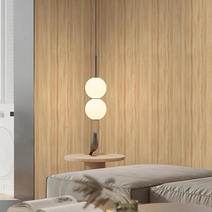Wood Grain Contact Paper 17.3"x1200" Oak Wood Look Peel and Stick Wallpaper Vintage Removable Self Adhesive Vinyl Faux Wood Wallpaper for Cabinets Countertops Covering - Image 6