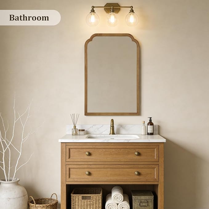 WallBeyond 24" x 36" Natural Wood Mirror for Wall Mounted, Rustic Wood Frame Wall Mirrors Decorative for Living Room or Bathroom Mirror (Natural Color) - Image 6