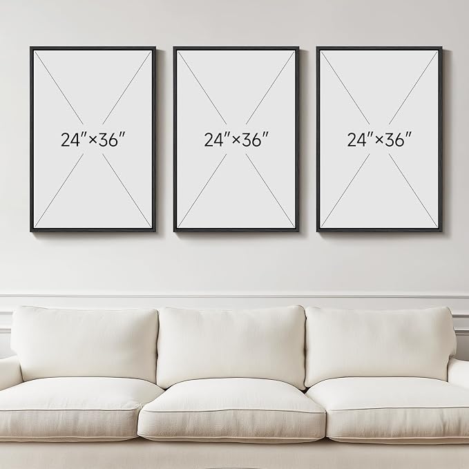 Large Framed 3D Wall Art for Living Room, Brown Abstract Art Wall Decor | Solid wood frame, Textured paintings, 3 piece 24x36 in, Modern artwork for walls, Neutral pictures wall decor bedroom office - Image 8