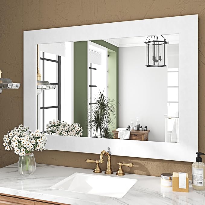 WESTICK White Bulletin Border Peel and Stick Soft Velvet Mirror Frame Border for Bathroom 3.9" x 394" Self Adhesive Removable White Wallpaper Borders for Classroom Bedroom Decor Mirror Sticker Trim - Image 3