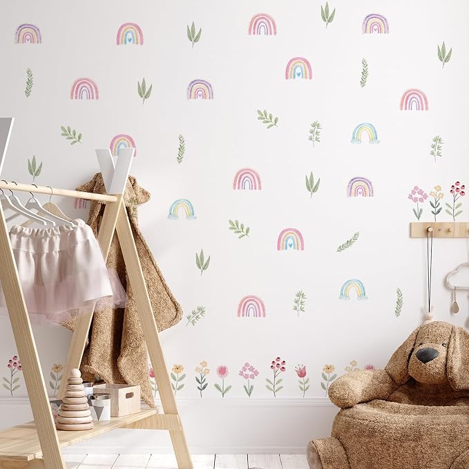 Nursery Wall Stickers Boho Kids Room Decor Girls Bedroom Removable Wall Decals Vinyl Murals DIY Cute Decorations 6 Sheets - Image 6