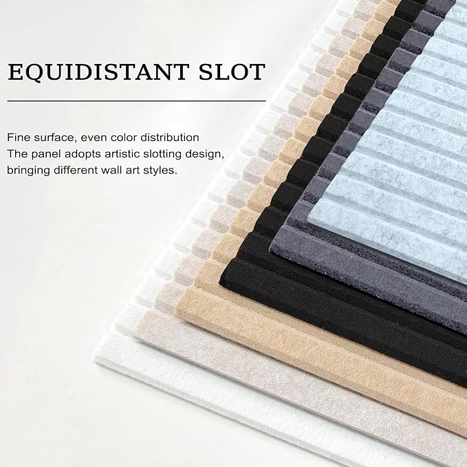 Large Acoustic Panels, 48"X24"X0.4" Sound Proof Foam Panels for Walls, Sound Dampening Panels, Soundproof Wall Panels for Home Studio&Office Decor. (Silver Grey, 5) - Image 5