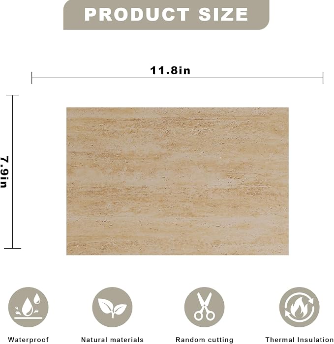 3D Wall Panels - 1PCS 7.9"x11.8" Faux Stone Wall Covering - MCM Modified Clay Material for Home Art, Accent Brick, Modern Exterior/Interior Decoration, Sample-TV459 - Image 2