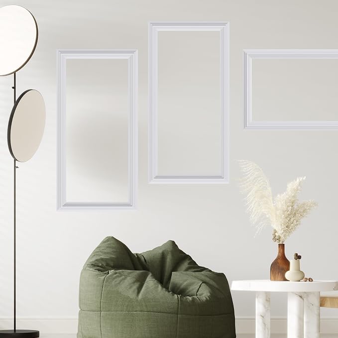 3 Set Panels Peel and Stick Premade Wainscoting Accent Wall Panels for Interior Wall Decor Easy DIY Build and Picture Frame Door Decor (8 x 16 in) - Image 5