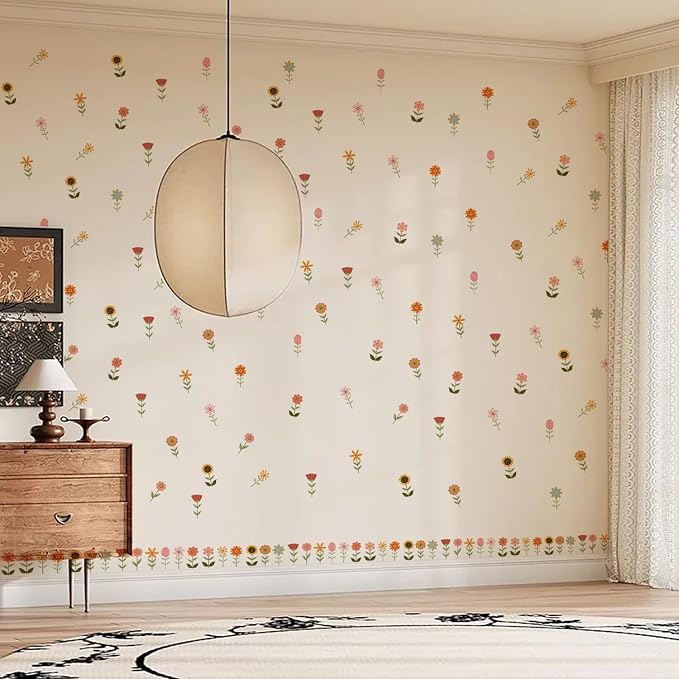Nursery Wall Stickers Boho Kids Room Decor Girls Bedroom Removable Wall Decals Vinyl Murals DIY Cute Decorations 6 Sheets - Image 7