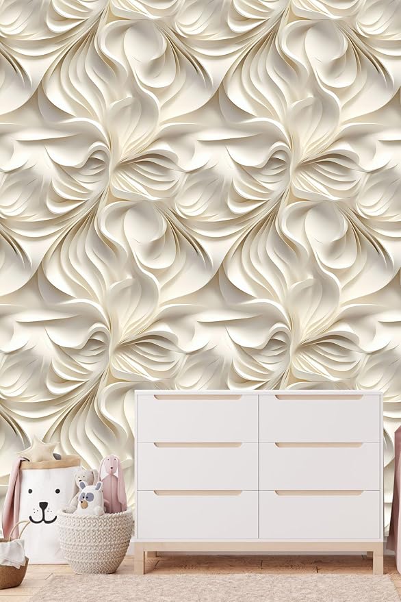 Peel and Stick Wallpaper Beige Brown Abstract Feature - Image 3