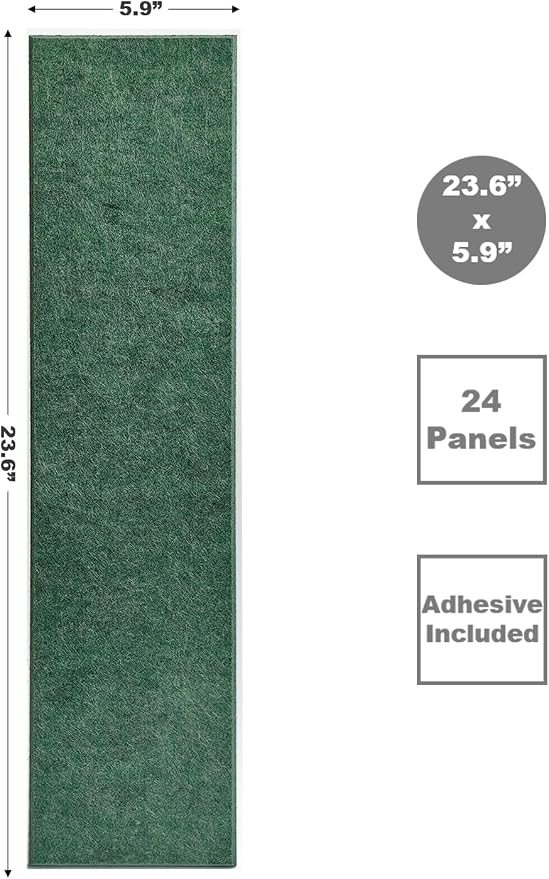 Shiplap Felt Wall Panels for Interior Wall Decor, Accent Wall Paneling for Bedroom Living Room & Office, Peel and Stick, Sound Absorbing – 24 Pack Felt Tiles with Adhesive – Tree - Image 2