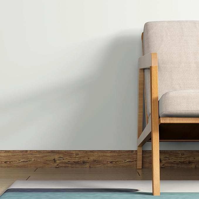 Decotalk Wallpaper Border Peel and Stick 3"x590" Wood Contact Paper Border Wood Grain Wall Border for Bathroom Waterproof Removable Wallpaper Border Brown Wood Contact Paper Sticker for Walls - Image 2