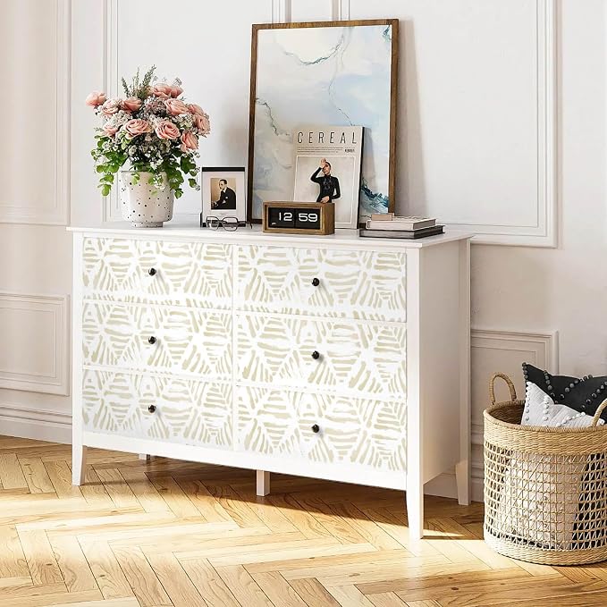 Heroad Boho Peel and Stick Wallpaper Beige Contact Paper 17.3''x196'' Geometric Wall Paper Modern Removable Self Adhesive Wallpaper for Bathroom Bedroom Kitchen Cabinet Waterproof Decor Vinyl Roll - Image 2