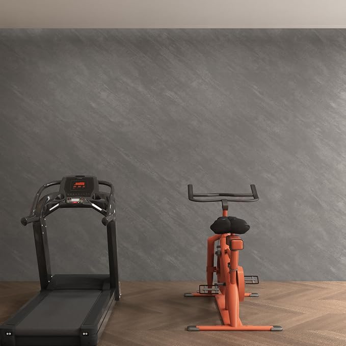 3yecao 31"×157" Wide Thick Grey Concrete Wallpaper Peel and Stick Removable Gray Concrete Cement Contact Paper Vinyl Wrap Matte Textured Wall Sticker for Bedroom Bathroom Garage Coffee Room Walls - Image 5
